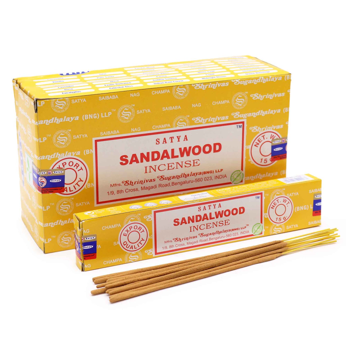 Sandalwood suitsuketikkuja 15g