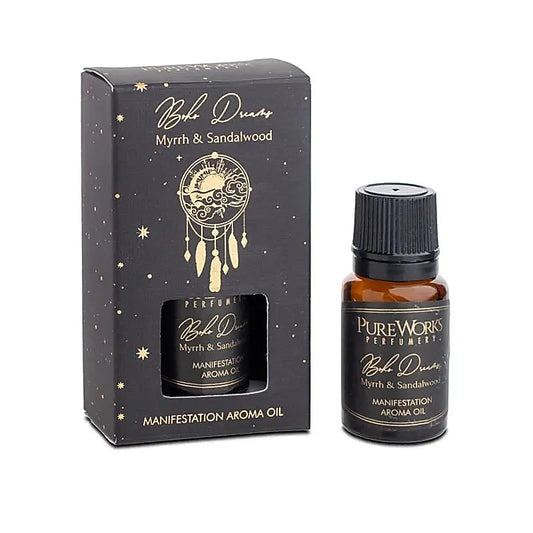Boho Dreams tuoksuöljy, Mirha ja Santelipuu.